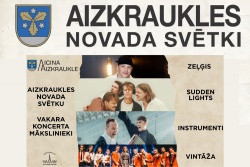 Atpūtas un ceļojumu piedāvājumi 17.07.2026 - 18.07.2026 Aizkraukles novada svētki 17.-18. jūlijā Aizkraukles novada TIC